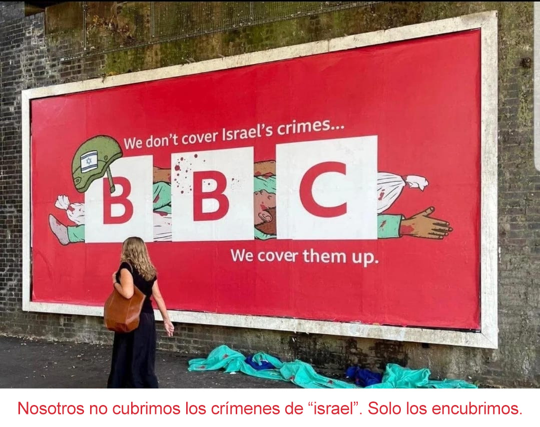 BBC: No cubrimos los crímenes de israel, solo los encubrimos